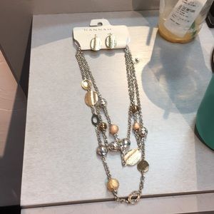 Necklace and matching earrings